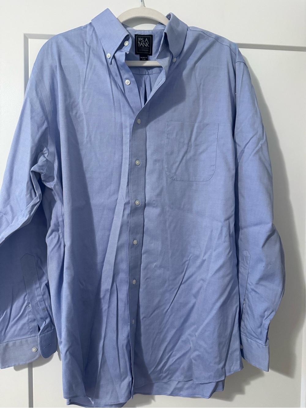 Jos. A. Bank Light Blue Button-Down Dress Shirt with Chest Pocket